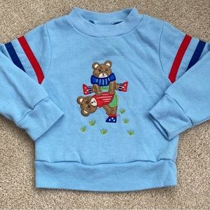 Vintage Joggles sweatshirt top, jumping bears, 2T.
